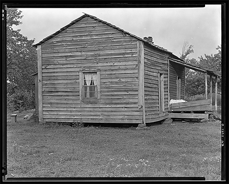 Walker Evans, "Home of Bud Fields, Alabama sharecropper," 1935, Hale County, Alabama