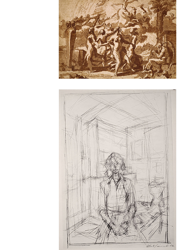 Nicolas Poussin, 'A Dance to the Music of Time,' 1640/ Alberto Giacometti, 'Annette,' 1954