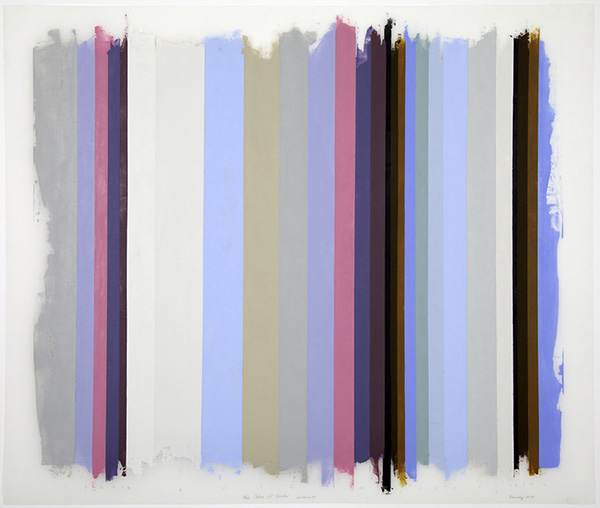 © Debra Ramsay. "The colors of winter," 33 x 40," acrylic on DuraLar, 2014.