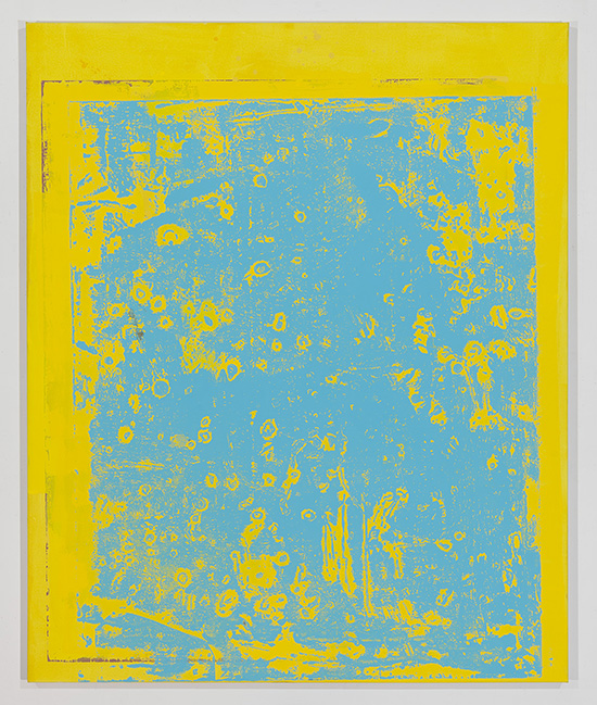 Stephen Maine, "P15-0702," 2015, acrylic on canvas, 68 x 56," photo by Etienne Frossard.