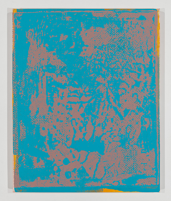 Stephen Maine, "P15-0600," 2015, acrylic on canvas, 25 x 20," photo by Etienne Frossard.