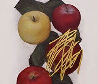 © Jen Mazza, Untitled (4 Apples, Gold), 2014, Detail