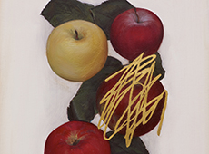 © Jen Mazza, Untitled (4 Apples, Gold), 2014, Detail